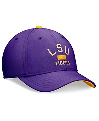 Nike Men's Purple Lsu Tigers Primetime Rise Swoosh Flex Hat