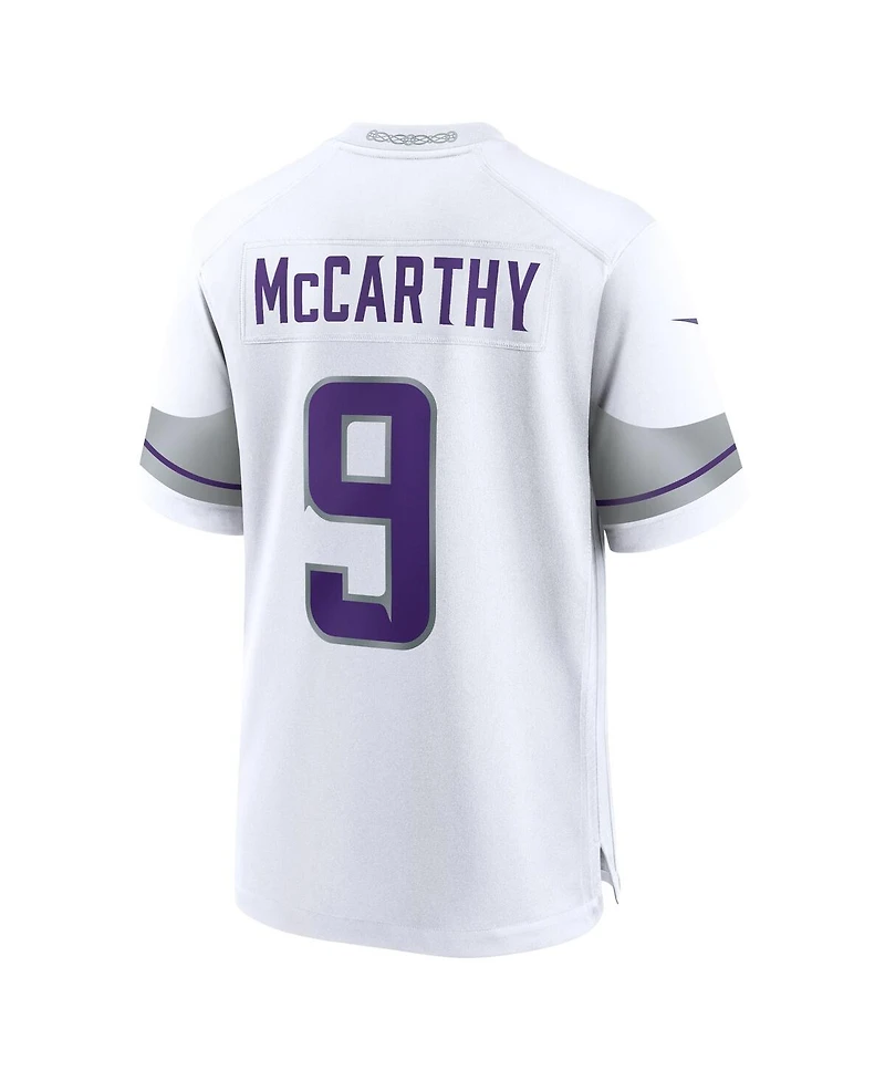 Nike Big Boys and Girls J.j. McCarthy White Minnesota Vikings Alternate Game Player Jersey