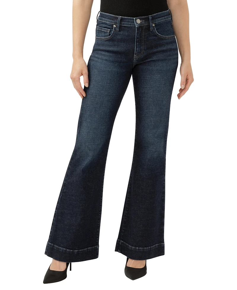 Jag Women's Kait Mid Rise Flare Leg Jeans