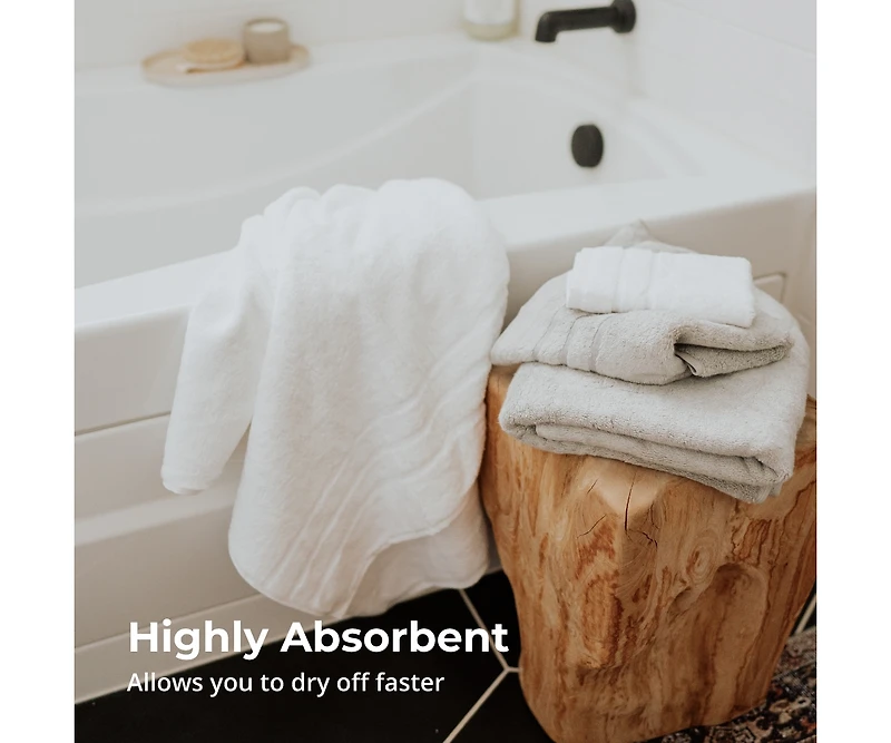 Cariloha Washcloth | Ocean Mist 12"x12" Turkish Cotton & Viscose Material Blend Extra Smooth, Odor Resistant and Highly Absorbent