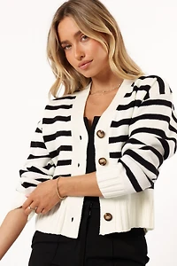 Petal and Pup Women's Kallen Button Front Striped Cardigan