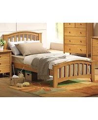 Streamdale Twin-Twin over Full L-Shaped Bunk Bed w/ Desk & Wardrobe
