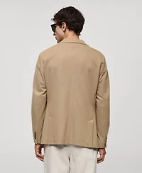 Mango Men's Microstructure Blazer