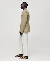 Mango Men's Slim-Fit Linen-Blend Blazer