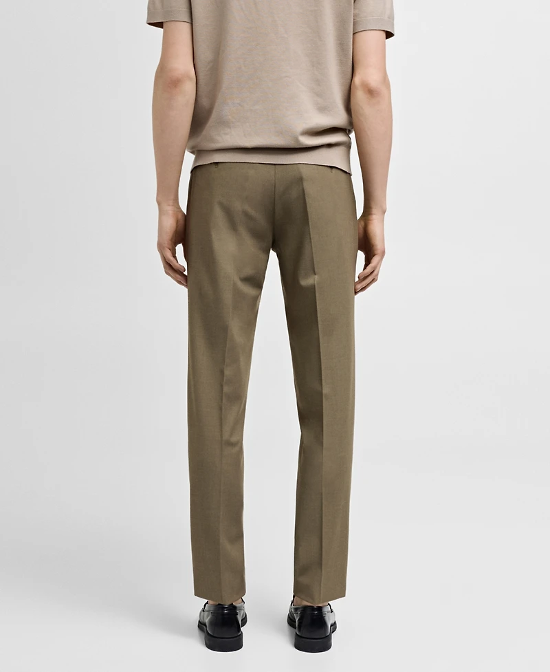 Mango Men's Stretch Fabric Suit Pants