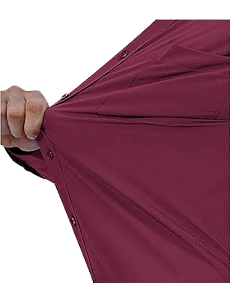 Blue Ice Men's Long Sleeve Classic Dress Shirt- 3 Pack
