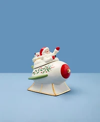 Lenox Santa Rocket Covered Candy Dish