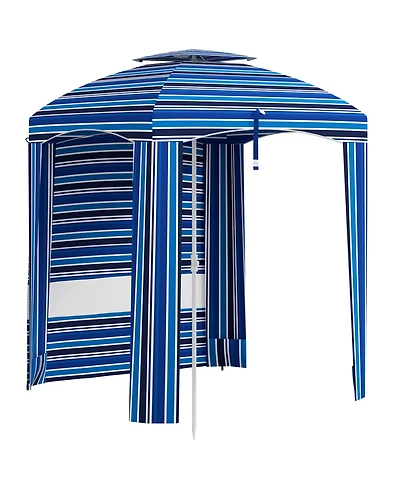 Cabana Coverage Compact Beach Umbrella for Shade and Protection
