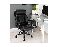 Sugift 400 Pounds Big and Tall Adjustable High Back Leather Office Chair