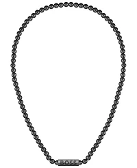 Hugo Boss Men's Sphere Ionic Plated Black Steel Necklaces