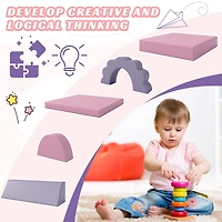 Streamdale 10-Piece Kids' Foam Play Set for Climbing, Crawling, and Imagination