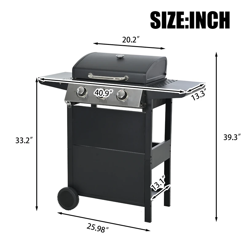 Streamdale 3-Burner Stainless Steel Propane Gas Grill