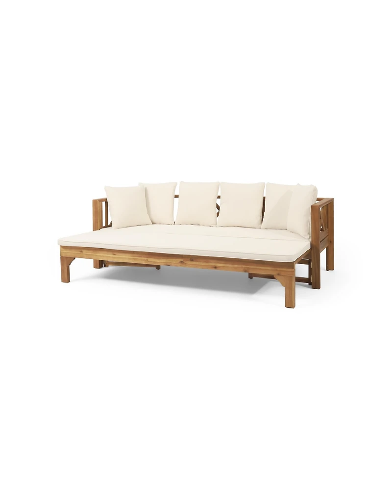 Escape Outdoors with Our Versatile Acacia Wood Daybed