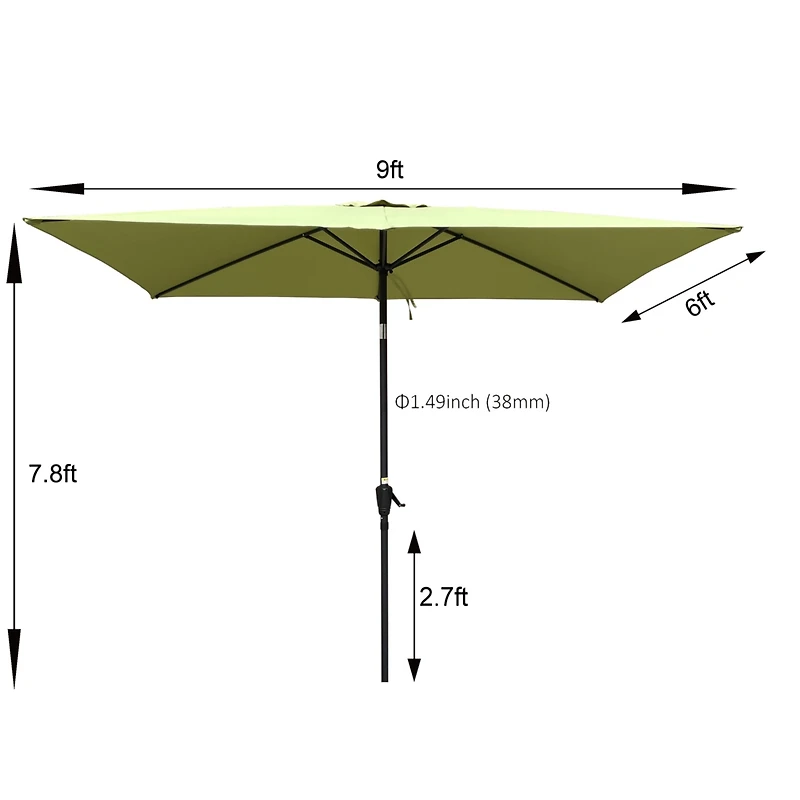 Streamdale 9ft Patio Umbrella with Crank and Tilt