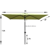 Streamdale 9ft Patio Umbrella with Crank and Tilt