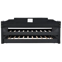 Simplie Fun Upholstered Twin Daybed With Trundle