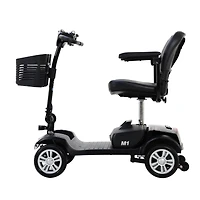 Streamdale Furniture Compact Travel Mobility Scooter: 300W Motor, 300lbs Capacity, Gloss Black