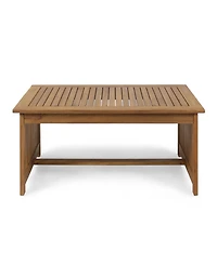 Streamdale Acacia Wood Coffee Table with Brown Patina Finish