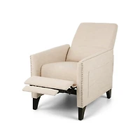 Streamdale Contemporary Push-Back Recliner with Nailhead Accents for Relaxation