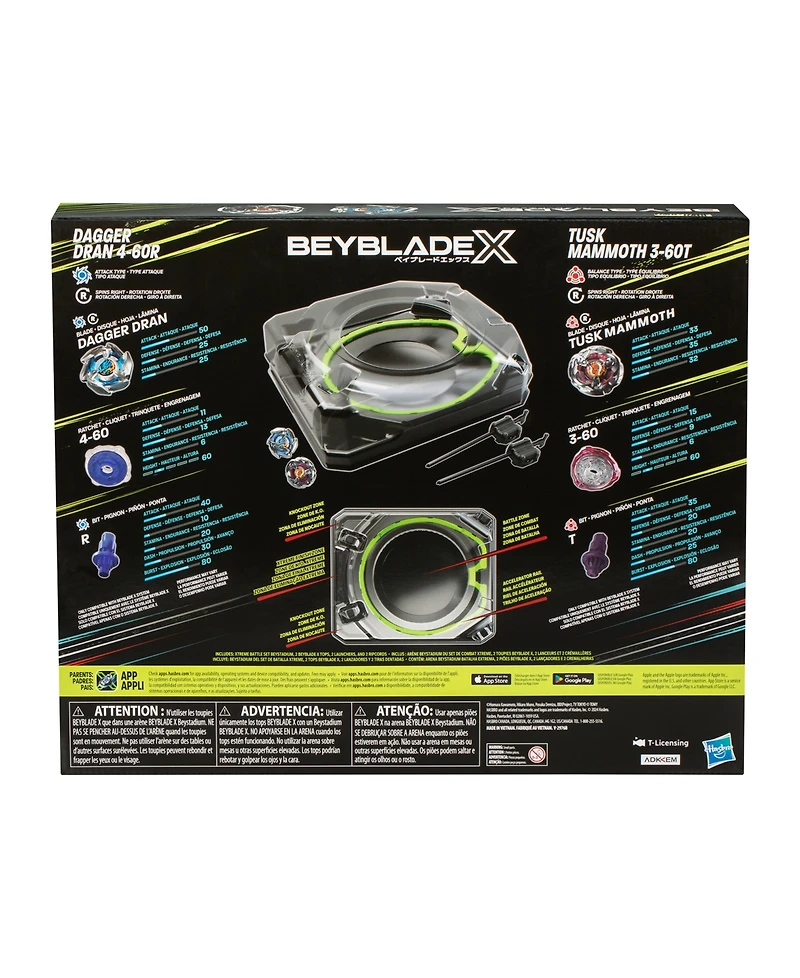 Beyblade X Xtreme Battle Set with Beystadium Arena, Tops & Launchers