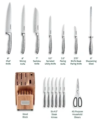 Cuisinart 15-Piece Stainless Steel Cutlery Block Set