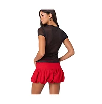 Edikted Aloha sheer mesh T shirt