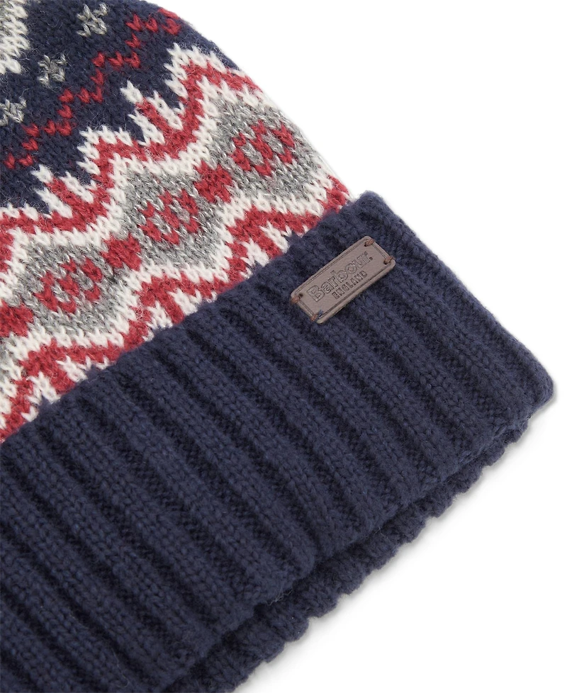 Barbour Men's Case Fair Isle Pom-Pom Beanie