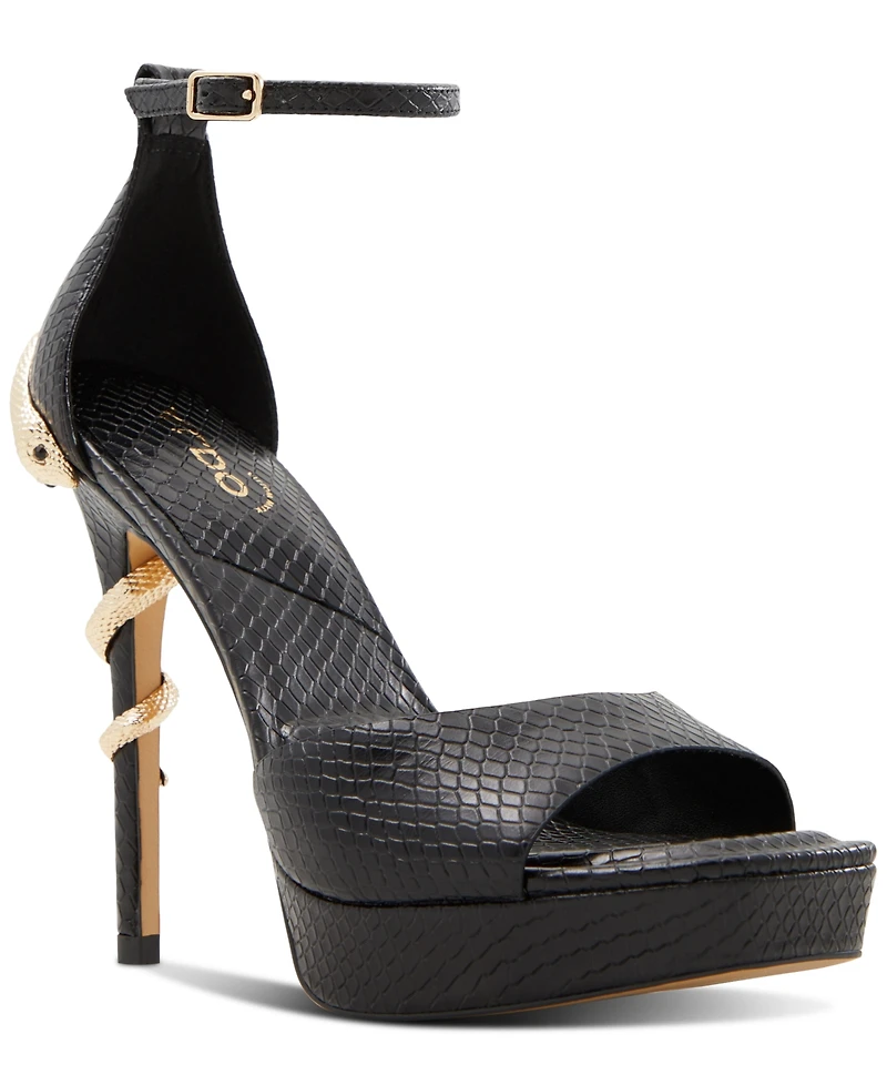 Aldo Women's Medusa Two-Piece Snake Stiletto Sandals
