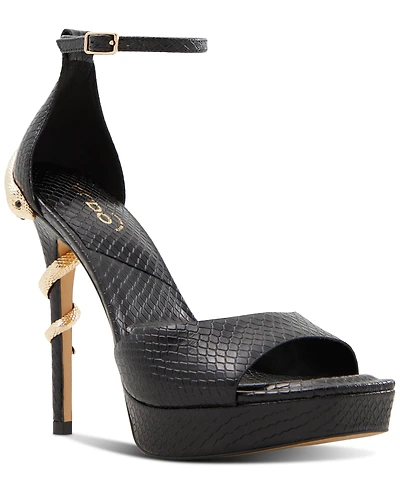 Aldo Women's Medusa Two-Piece Snake Stiletto Sandals