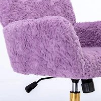 Simplie Fun Cozy Artificial Alpaca Wool Recliner with Adjustable Support