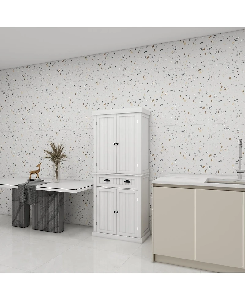 Streamdale Furniture Four Doors And A Drawer Cabinet Ordinary Slotted Models