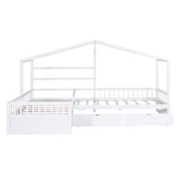 Streamdale Twin House Platform Bed With Three Storage Drawers