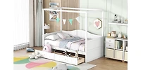 Streamdale Twin Size Canopy Day Bed With 2 Drawers