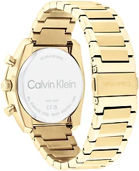 Calvin Klein Men's Flex Gold-Tone Stainless Steel Bracelet Watch 42mm