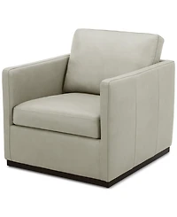 Clasea Leather Swivel Chair, Created for Macy's