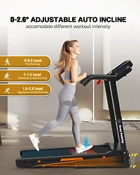 Streamdale Silent Treadmill with Space-Saving Design