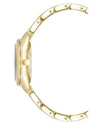 Anne Klein Women's Quartz Minimalist Contemporary Gold-Tone Alloy Metal Watch, 32mm