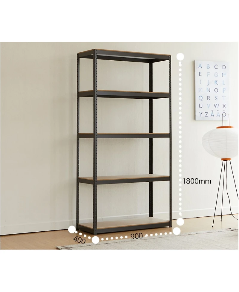 Simplie Fun Adjustable 5-Tier Metal Garage Storage Shelves