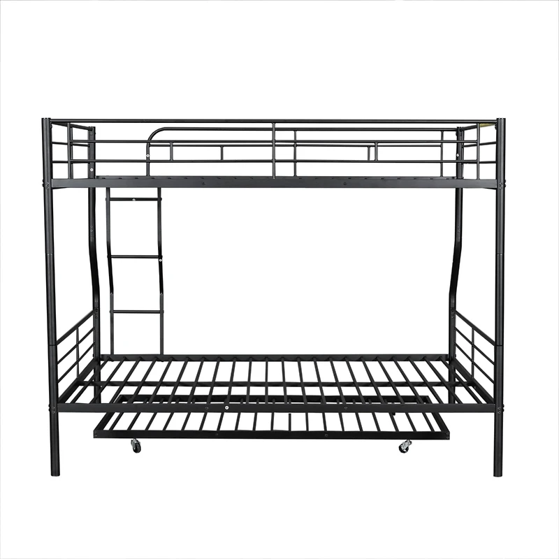 Streamdale Full Xl Over Queen Metal Bunk Bed With Trundle