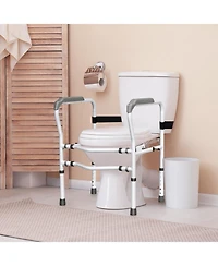 Givimo Steel Safety Toilet Rail with Created Fixable Clamp