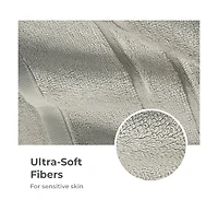 Cariloha Washcloth | Ocean Mist 12"x12" Turkish Cotton & Viscose Material Blend Extra Smooth, Odor Resistant and Highly Absorbent