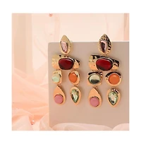 Sohi Women's Regal Drop Earrings