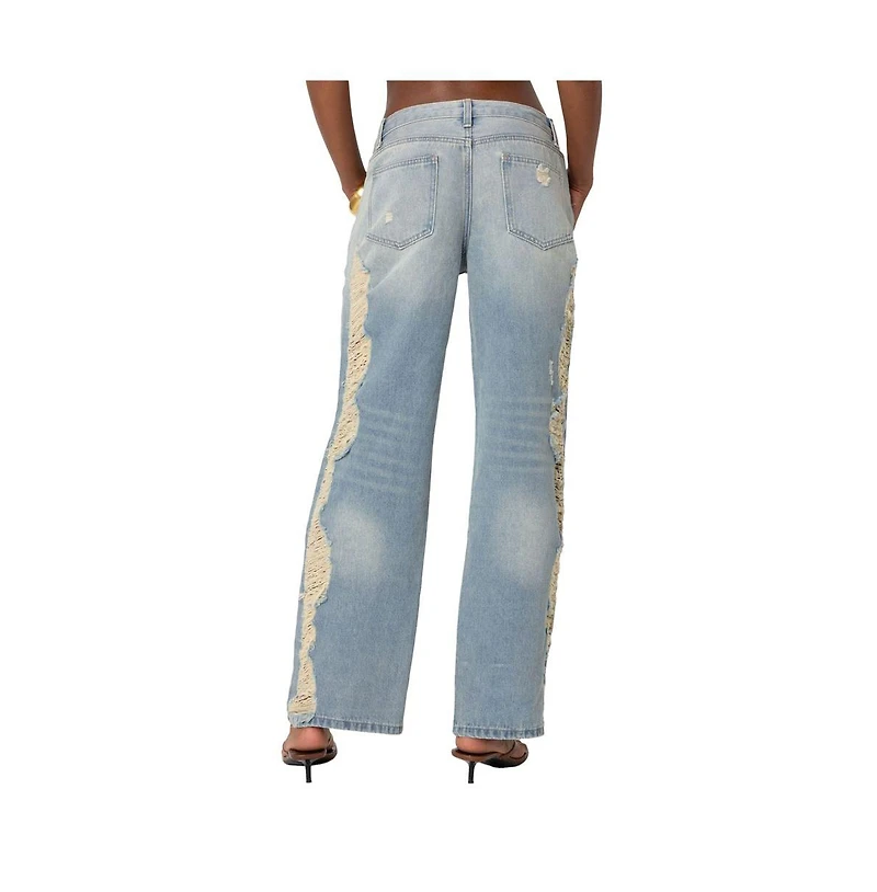 Edikted Distressed Sides washed jeans