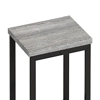 Simplie Fun Modern Grey and Black Dining Set with Hanging Stools