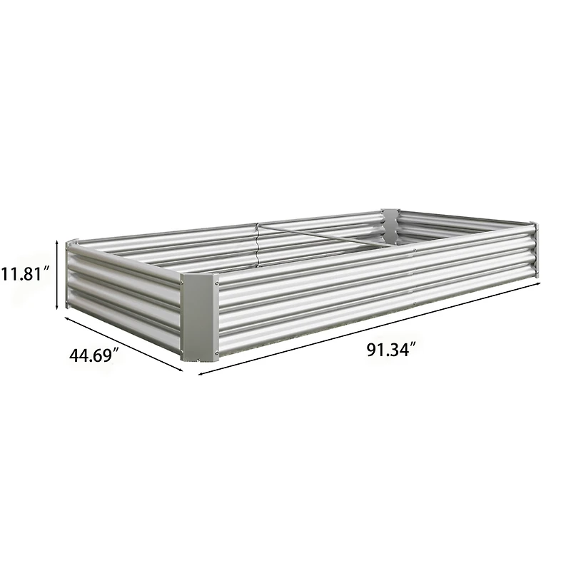 Streamdale Metal Raised Garden Bed Kit for Flowers and Vegetables