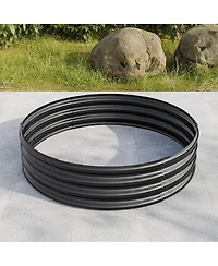 Streamdale 47.24x11.4" Tall Round Metal Garden Bed for Vegetables and Flowers