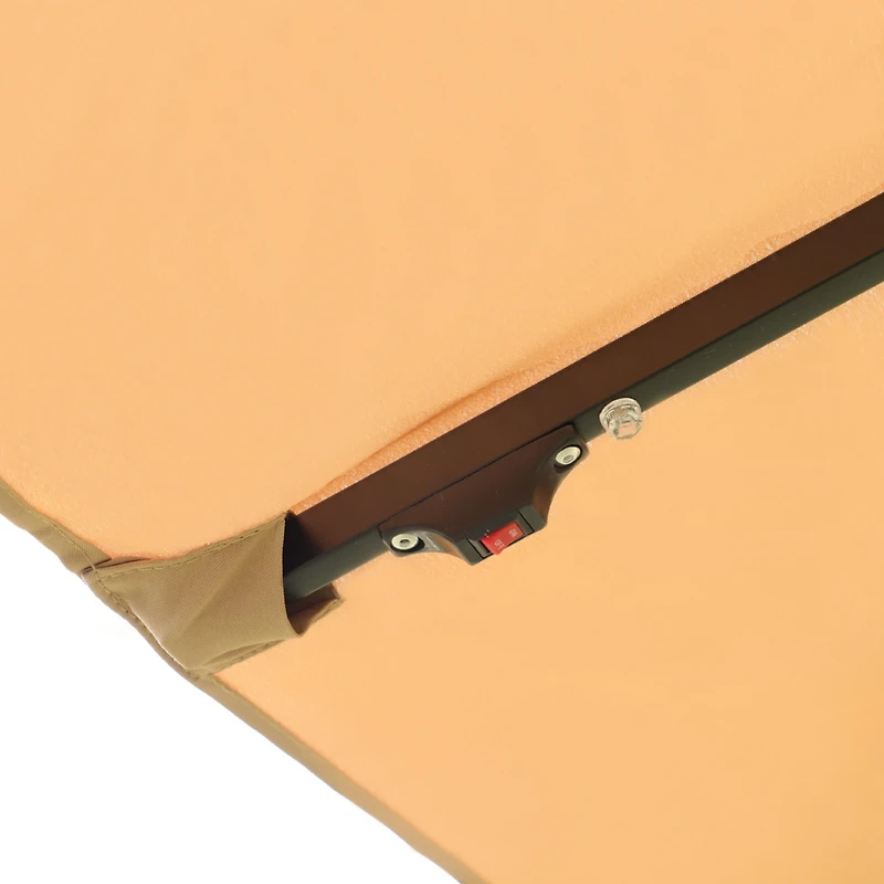 Streamdale Furniture Extra-Large Waterproof Patio Double-Sided Umbrella with Crank Lift