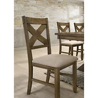 Streamdale Wood Fabric Upholstered Dining Chair Set of 2
