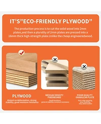 36 Inch Wall-mounted Bathroom Vanity (Only the Cabinet Body, No Top Sink