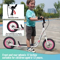 Streamdale Premium Kick Scooter, Adjustable, 12" Wheels